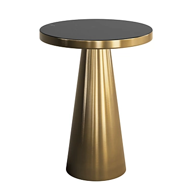 Chic Marble Noelle Side Table 3D model image 1 