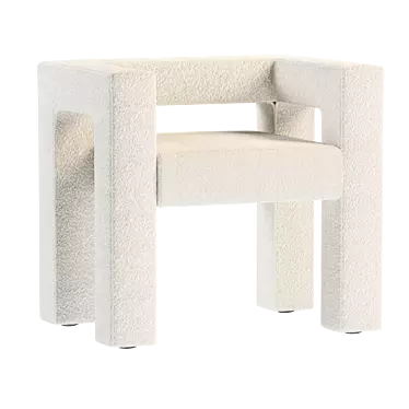 Contemporary Toptun Armchair Model 3D model image 1 
