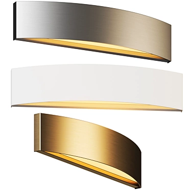 Detta LED Wall Sconce - Elegant Warm Glow 3D model image 1 