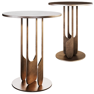 River Side Table: Modern Design 3D model image 1 