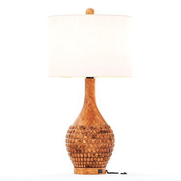 Modern Asher Table Lamps Set 3D model image 1 