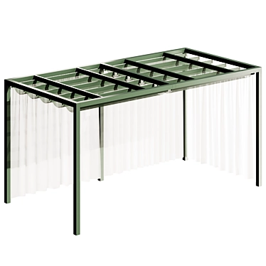 Aluminum Standing Pergola Module 3D model image 1 