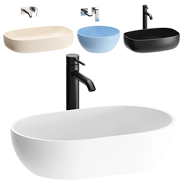 Dream Washbasin Set Collection 3D model image 1 