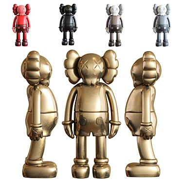 Contemporary Kaws Art Sculpture 2013 3D model image 1 