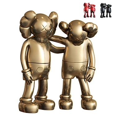 Contemporary Kaws Sculpture Figure 2013 3D model image 1 