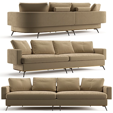 Luxury Visionnaire Rhapsody Sofa 3D model image 1 