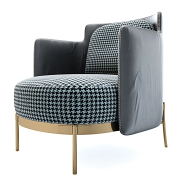 Modern Tape Armchair by Minotti 3D model image 1 