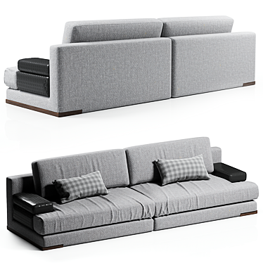 Luxurious Fendi Casa Duke Sofa 3D model image 1 