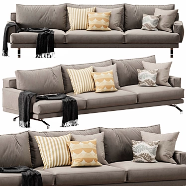 Lemamobili Mustique 3-Seater Sofa 3D model image 1 