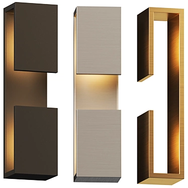 Modern LED Outdoor Wall Light 3D model image 1 