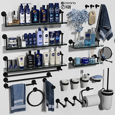 Nivea Bathroom Deluxe Essentials 3D model image 1 