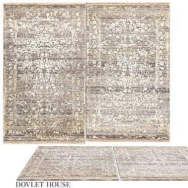 Luxury Wool Silk Blend Carpet 3D model image 1 