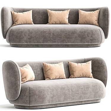 Modern 3D Rico Sofa Model 3D model image 1 