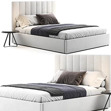 Minimalist Low Profile Bed - 2017 3D model image 1 