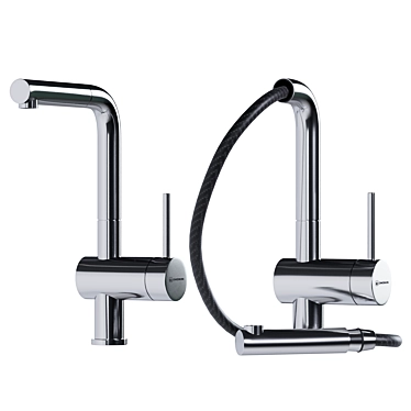 Sleek AKASHI-S Mixer with Smoothed OBJ 3D model image 1 