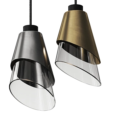 Modern Angie Pendant Lamp Preview 3D model image 1 