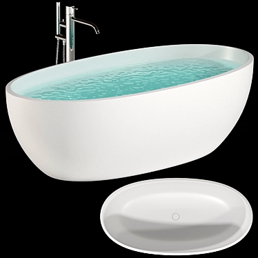 Antonio Lupi REFLEX Freestanding Bathtub 3D model image 1 