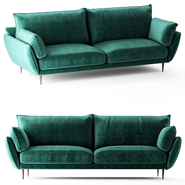 Emerald Happy Sofa Bed 3D model image 1 