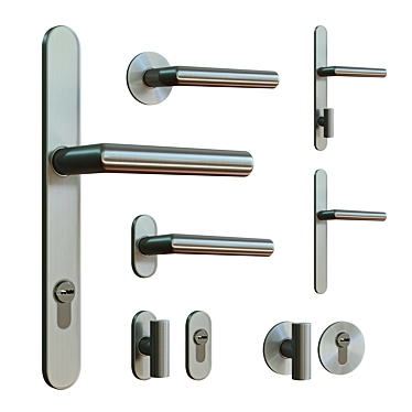 Karcher Design Style Door Handles 3D model image 1 