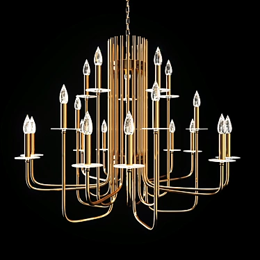 Elegant MILOSH TENDENCE Chandelier 3D model image 1 