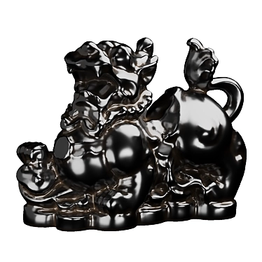 Buddha Dragon Statue 3D model image 1 