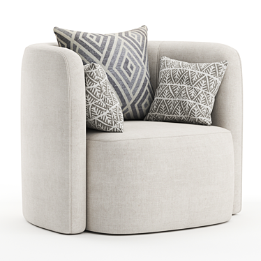 Modern Terra Armchair 3D Model 3D model image 1 