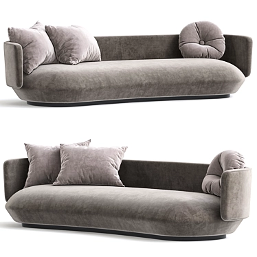 Modern Baixo Sofa 3D Model 3D model image 1 