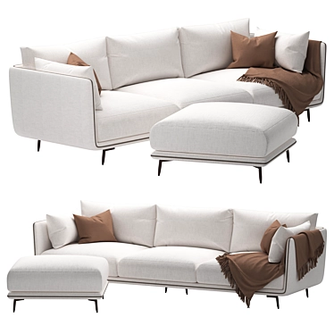 Stylish Nube Jeo Sofa Model 3D model image 1 