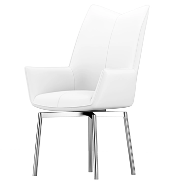 Renzo Chair: Modern White Design 3D model image 1 