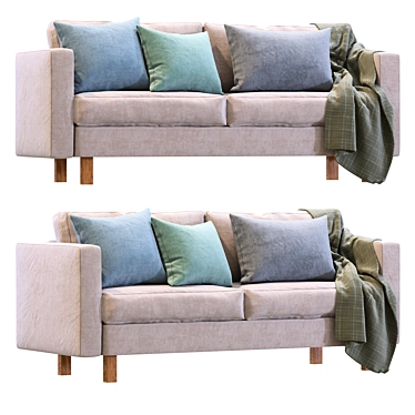 Modern Karlstad IKEA Sofa Model 3D model image 1 