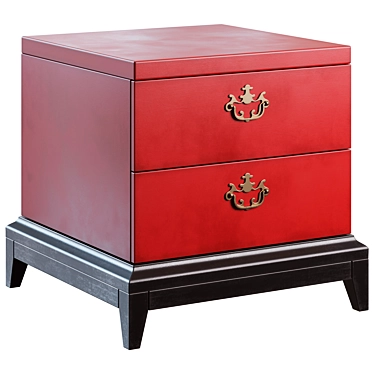 Chinese Red Surprise Stand 60x60x58cm 3D model image 1 