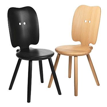 Modern Ergonomic Roethlisberger Stabello Chair 3D model image 1 