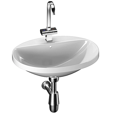 Geberit Variform Washbasin with Shelf 3D model image 1 