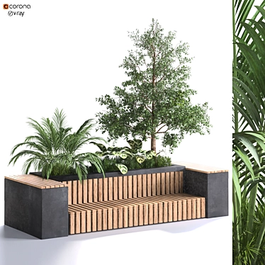 Modern Greenery Box Set 323 3D model image 1 