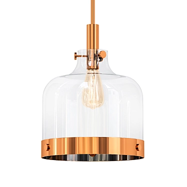 Sleek Crozet Pendant Light 3D model image 1 