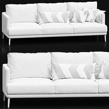 Luxurious Bonaldo Paradiso Sofa 3D model image 1 