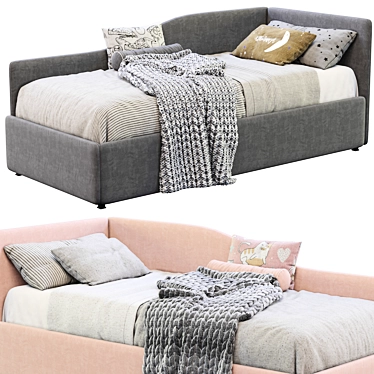 Modern Titti Single Bed Design 3D model image 1 