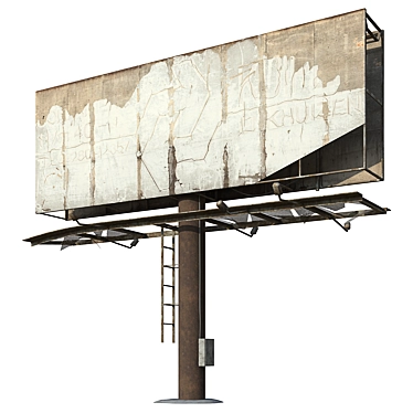 Vintage Billboard 3D Model Collaboration 3D model image 1 