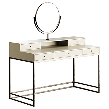 Modern Wood Dressing Table 3D model image 1 