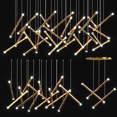  Modern LED Chandelier Collection 3D model image 1 