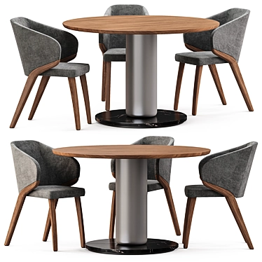 Modern Dining Set Mobenia Fly 3D model image 1 