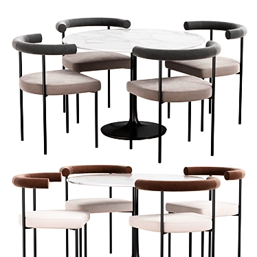 Kashmir Chair Dining Set 2014 3D model image 1 