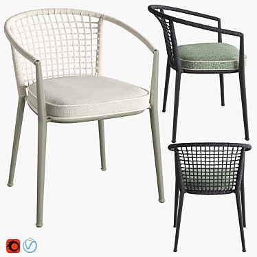 Erica '19 Outdoor Chair 61x60x75 cm 3D model image 1 