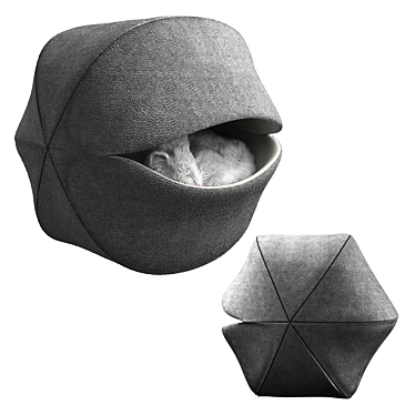 Foldable Shell Pet Shelter 3D model image 1 