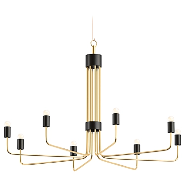 Elegant 8-Light Le Marais Chandelier 3D model image 1 