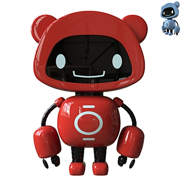 Mechanical Teddy Bear 3D model image 1 