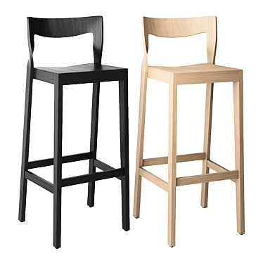 Modern Swivel Barstool 20,702 Polygons 3D model image 1 