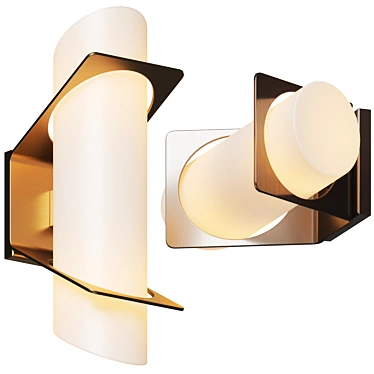 Modern Elegance in Garcelle Sconce 3D model image 1 