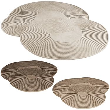 Bolia Zen Rugs: Stylish Chic 3D model image 1 