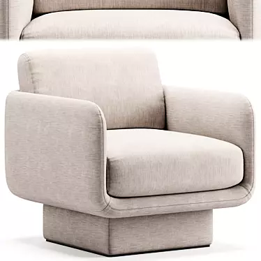 Lilas Armchair: Modern Italian Design 3D model image 1 